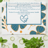 Linge De Cuisine Floral Family Recipe Keepsake Custom (Plié)