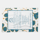 Linge De Cuisine Floral Family Recipe Keepsake Custom (Horizontal)