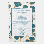 Linge De Cuisine Floral Family Recipe Keepsake Custom (Vertical)