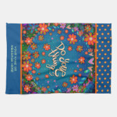 Linge De Cuisine Floral Hearts Fun Do Your Thing Citation Nom (Horizontal)