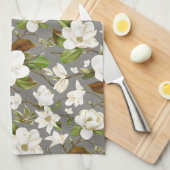 Linge De Cuisine Floral Magnolia (Quart Plié)