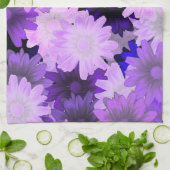 Linge De Cuisine Floral mauve (Plié)