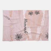 Linge De Cuisine Floral or Rose moderne (Horizontal)