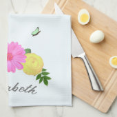 Linge De Cuisine Floral papillon (Quart Plié)