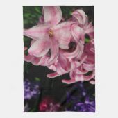 Linge De Cuisine Floral Pink Hyacinth (Vertical)
