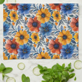 Linge De Cuisine Floral rustique mode rétro motif (Plié)