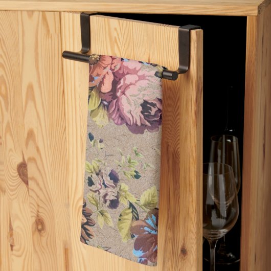 Linge De Cuisine Floral rustique vintage (Pliage en tiers)