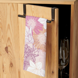 Linge De Cuisine Floral sans joint