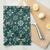 Linge De Cuisine Floral Symphony Motif (Quart Plié)