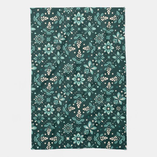 Linge De Cuisine Floral Symphony Motif (Vertical)
