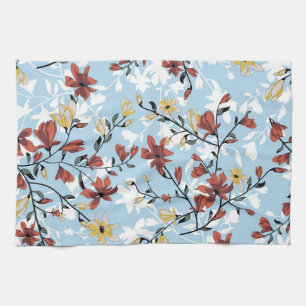 Linge De Cuisine Floral vintage : Arrière - plan de tissu simple.