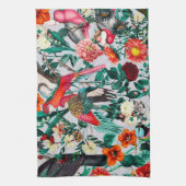 LINGE DE CUISINE FLORALE ET OISEAUX XIV-II (Vertical)