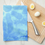 Linge De Cuisine Flore Bleu Varié Marguerites Fleurs (Quart Plié)