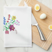 Linge De Cuisine Flore de Kalocsai (Quart Plié)