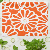 Linge De Cuisine Flore des humeurs asiatiques de Vermillion (Plié)