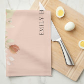 Linge De Cuisine Flore du saumon de pêche (Quart Plié)