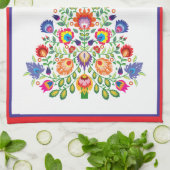 Linge De Cuisine Flore enchantée : Une Tapisserie de Yuletide de Fo (Plié)