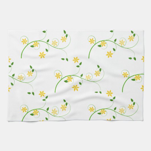 Linge De Cuisine Flore et Fleurs (Horizontal)