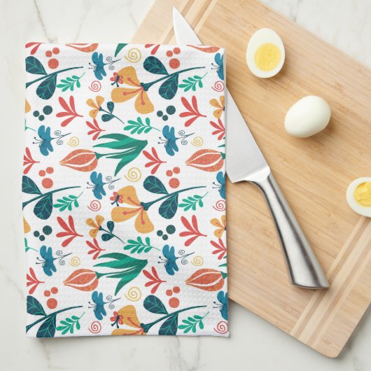 Linge De Cuisine Flore funky (Quart Plié)