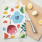Linge De Cuisine Flore printanière (Quart Plié)