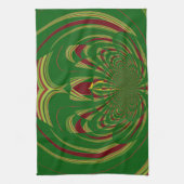 Linge De Cuisine Flore verte (Vertical)