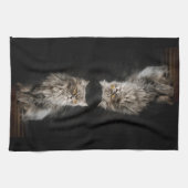 Linge De Cuisine Fluffy Gris (Horizontal)