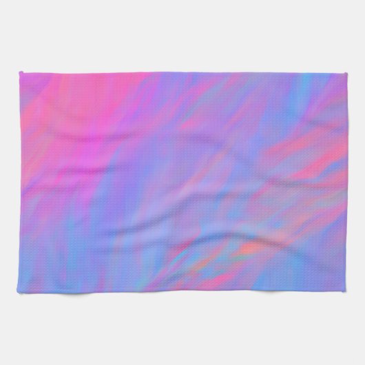 Linge De Cuisine Flux Abstrait d'encre néon (Horizontal)