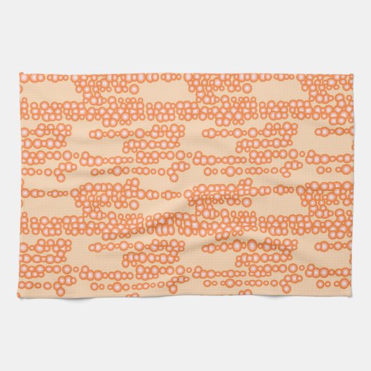 Linge De Cuisine Flux de bulles, pêche (Horizontal)