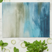 Linge De Cuisine Flux océanique II (Plié)