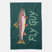 Linge De Cuisine Fly Fly de truite arc-en-ciel (Vertical)