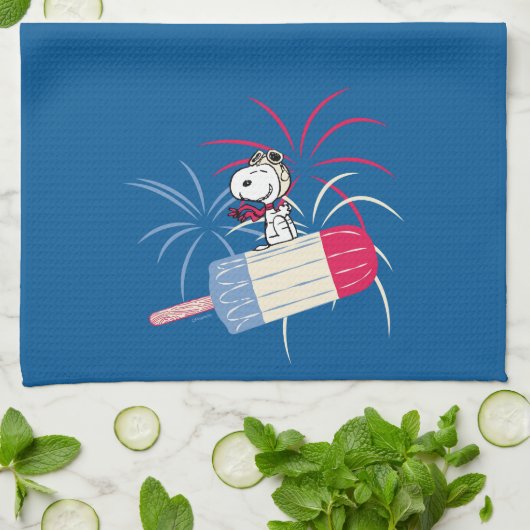 Linge De Cuisine Flying Ace Snoopy on Ice Pop (Plié)