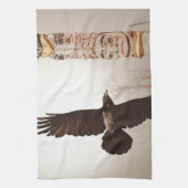 Linge De Cuisine Flying Raven & Totem-Pole Imaginaire Art (Vertical)