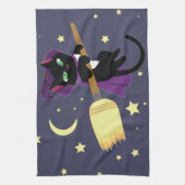 Linge De Cuisine Flying Witch Cat (Vertical)