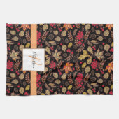 Linge De Cuisine Foliage d'automne Nom de famille (Horizontal)