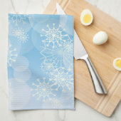 Linge De Cuisine Fond de flocon de neige (Quart Plié)