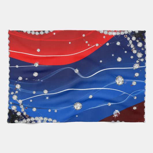 Linge De Cuisine Fond de luxe Étincelle de Diamant (Horizontal)
