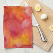 Linge De Cuisine Fond de peinture d'aquarelle (Quart Plié)