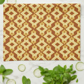 Linge De Cuisine Fond d'écran Art Déco Motif, Brown doré (Plié)