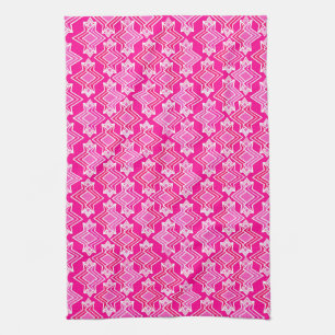 Linge De Cuisine Fond d'écran Art Déco Motif, Fuchsia Pink