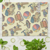 Linge De Cuisine Fond d'icônes de jouets (Plié)