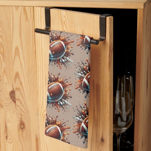 Linge De Cuisine Football (Pliage en tiers)