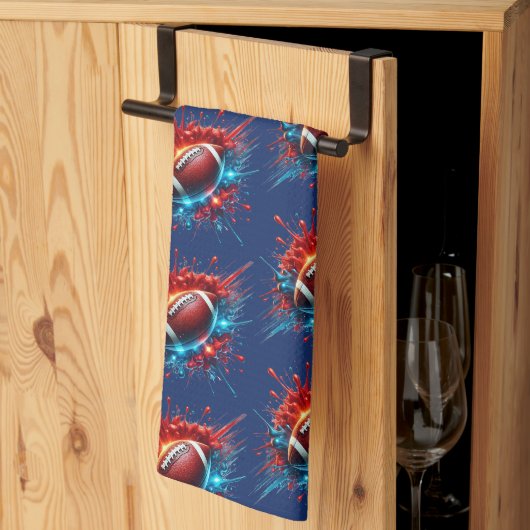 Linge De Cuisine Football (Pliage en tiers)