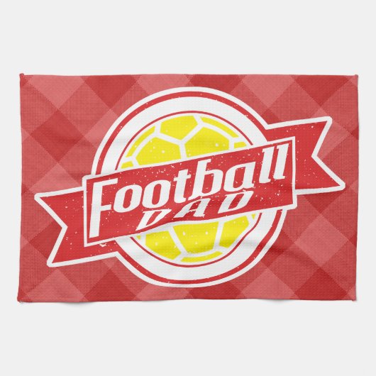 Linge De Cuisine Football Papa Tea Towel (Horizontal)
