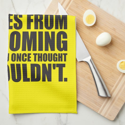 Linge De Cuisine Force - Mots Motivationnels (Quart Plié)