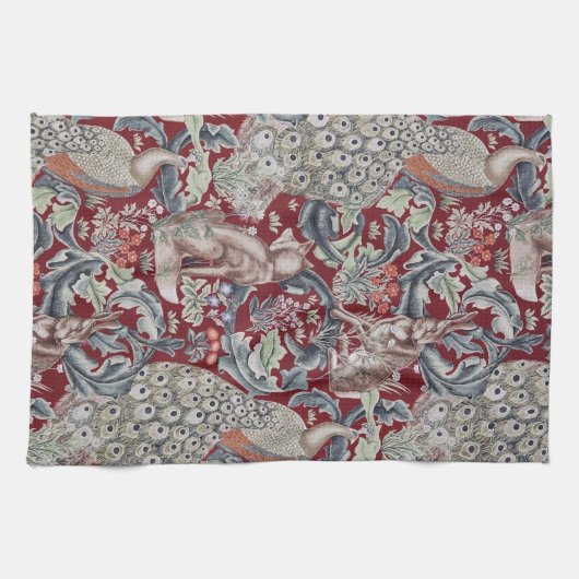 Linge De Cuisine Forest Animals, William Morris (Horizontal)