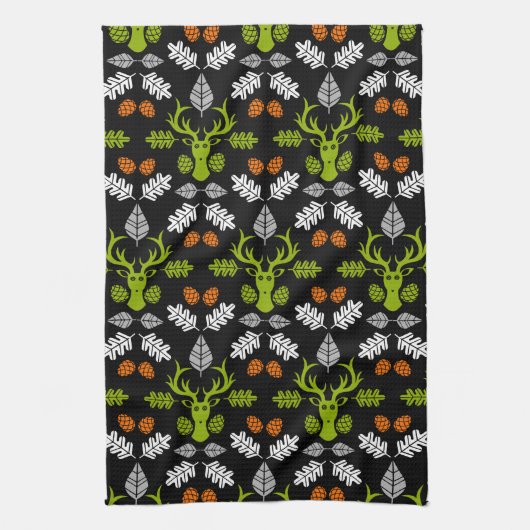 Linge De Cuisine Forest Deer Nature Print (Vertical)
