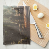 Linge De Cuisine Forêt | Bois (Quart Plié)