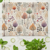 Linge De Cuisine Forêt d'aquarelle en bois de Whimsland (Plié)