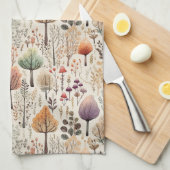 Linge De Cuisine Forêt d'aquarelle en bois de Whimsland (Quart Plié)