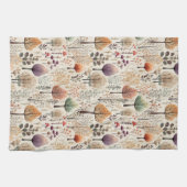 Linge De Cuisine Forêt d'aquarelle en bois de Whimsland (Horizontal)